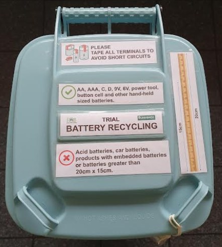 Battery recycling trial - Eastbourne NZ