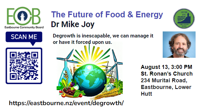 Dr Mike Joy speaks on the Future of Food and Energy