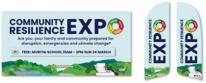 Eastern Bays Community Resilience Expo - Muritai School, 24 March, 10am to 3pm.